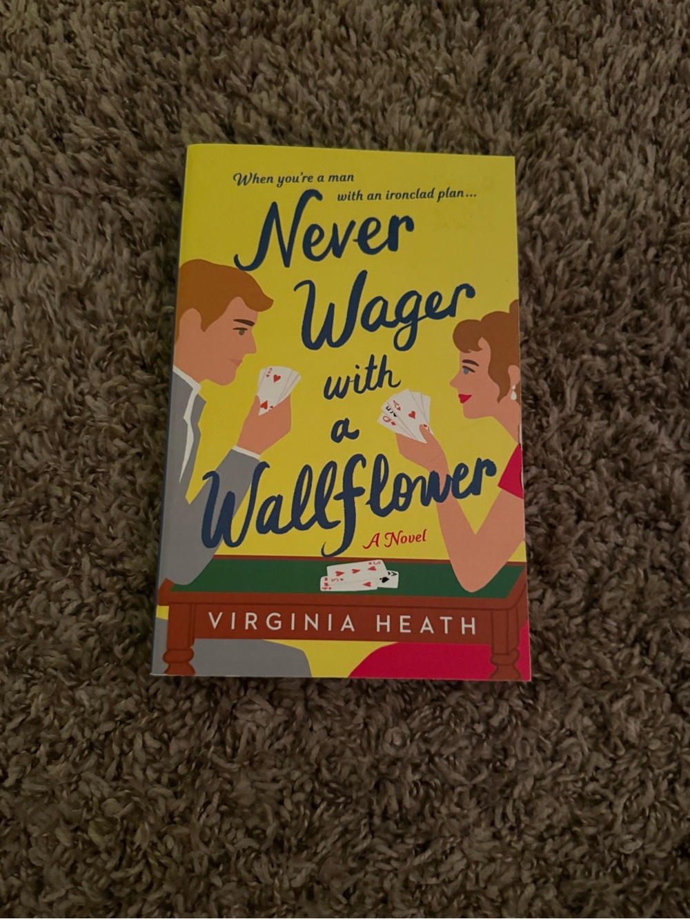 never wager with a wallflower by virginia heath